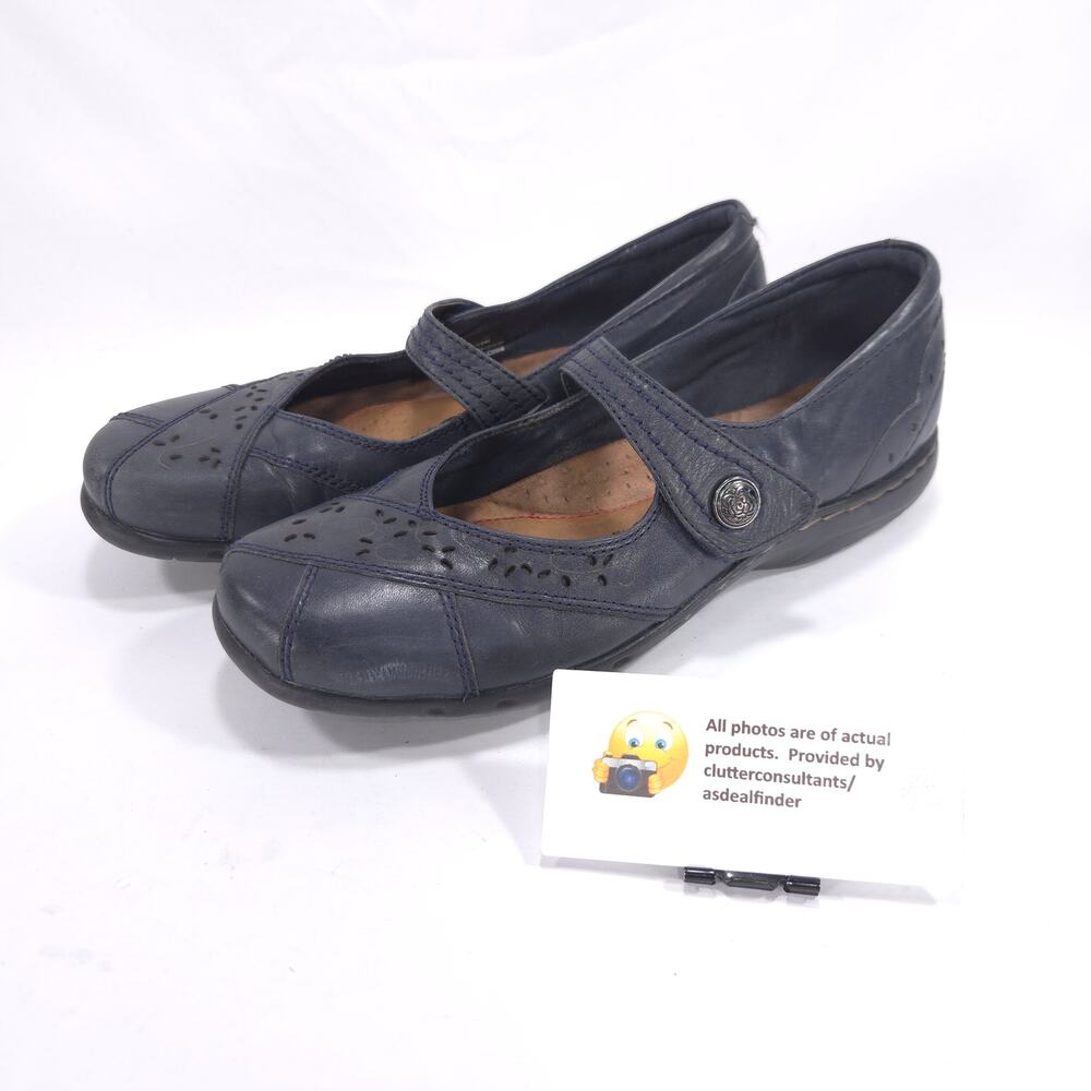 Rockport Cobb Hill Leather Mary Jane Flat Womens Size 7 N CAG26NV Blue